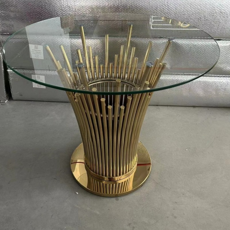 Furniture Hardware Shop - Stainless Steel Cake Crystal Table Simple