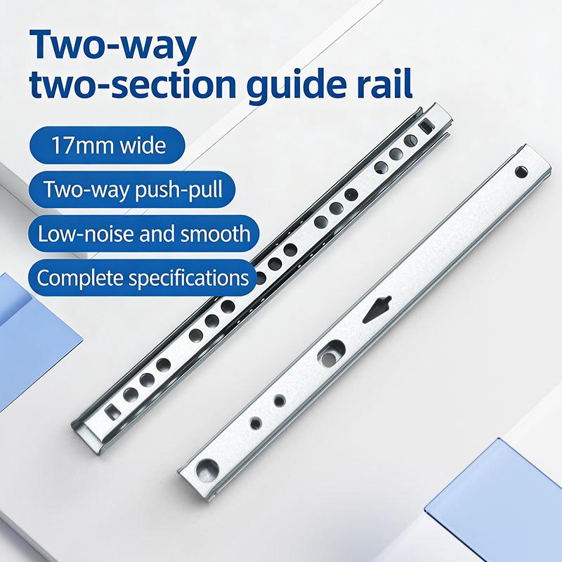 Drawer Slide Pair - [G] 2Set Smooth Glide Bearing Drawer