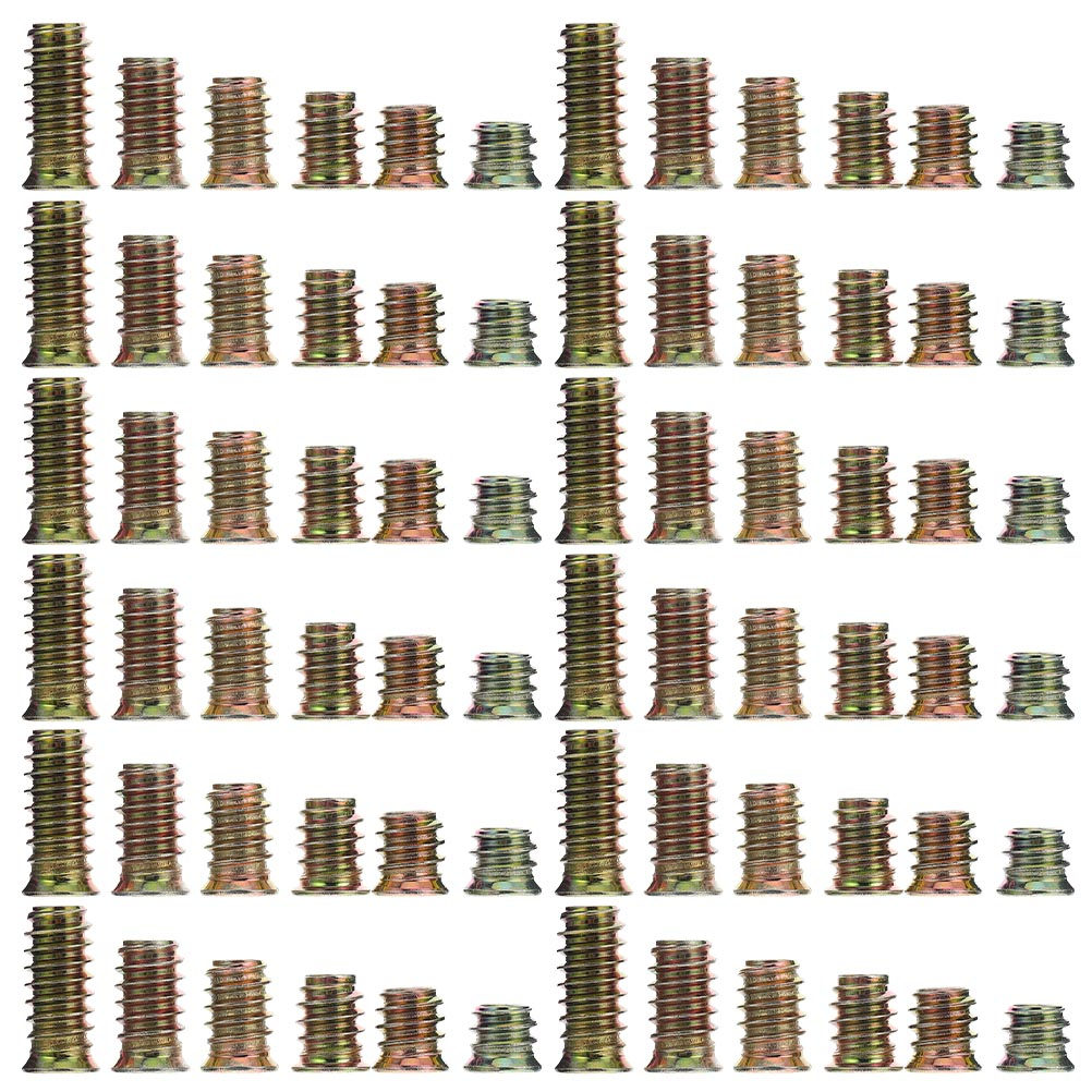 Furniture Hardware Nut - 105Pcs T-Nuts for Wood Furniture Carbon