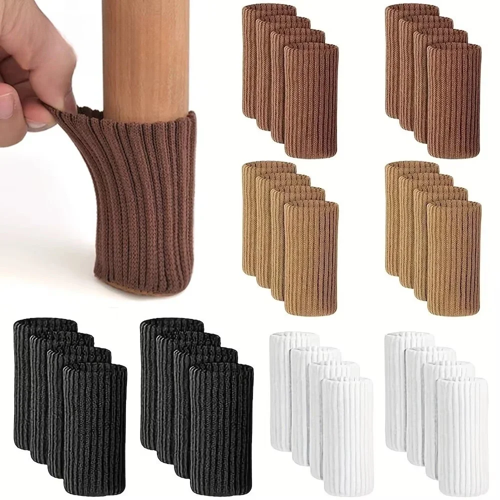 16/24Pcs Chair Legs Socks Knit - Furniture Hardware Feet ulasan dan harga