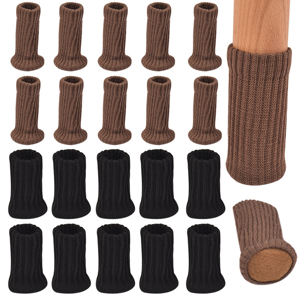 16/24Pcs Chair Legs Socks Knit - Furniture Hardware Feet ulasan dan harga