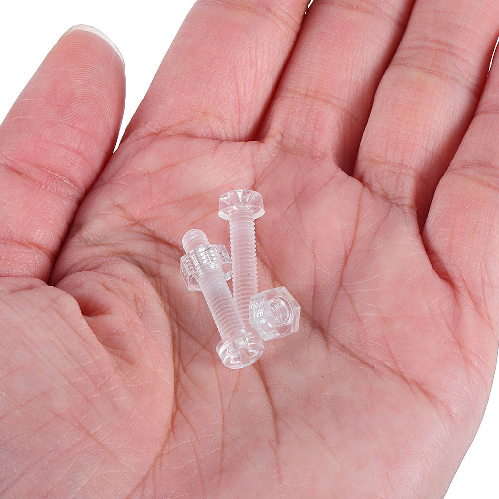 10Set Transparent Acrylic Self - Furniture Hardware Nut ulasan dan harga