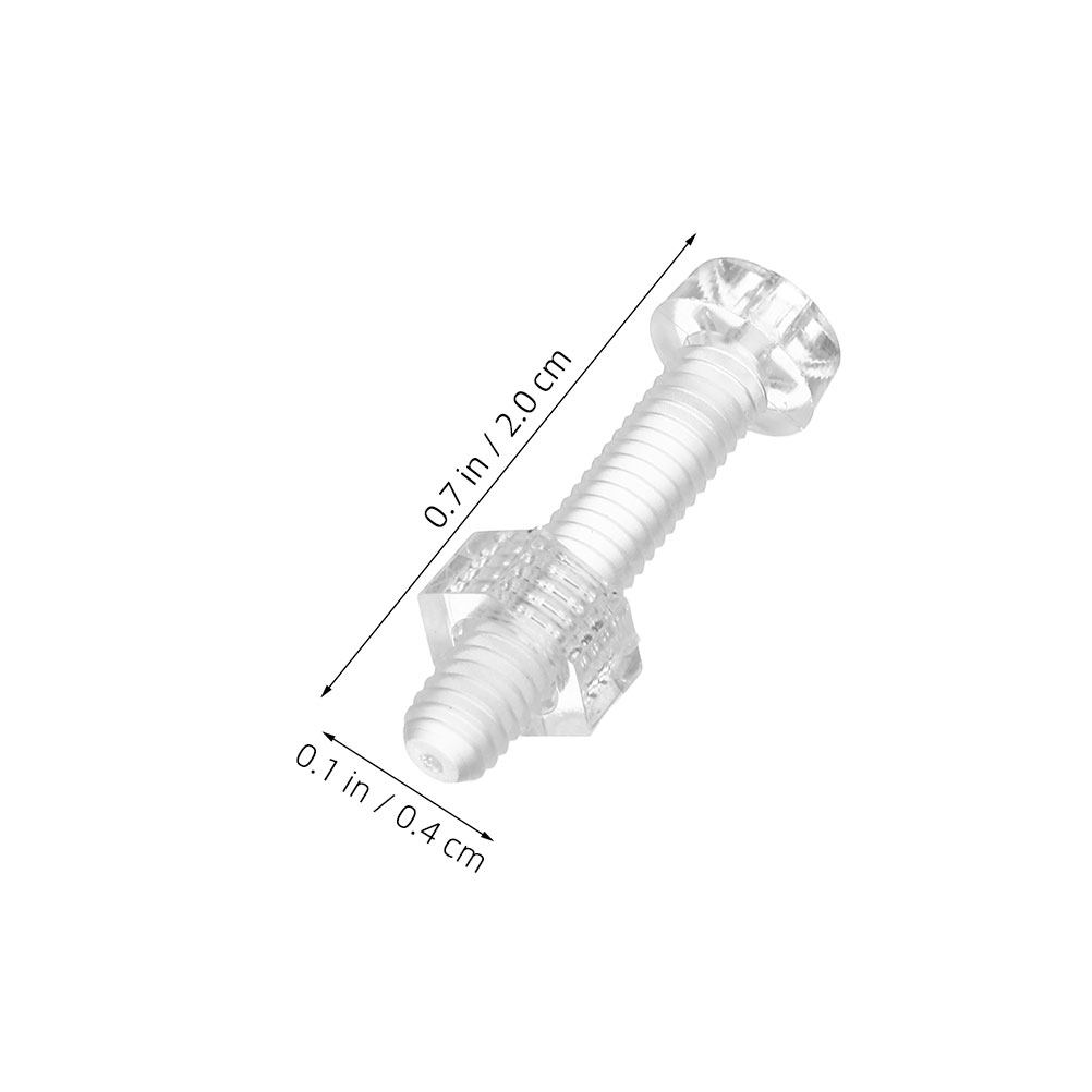 10Set Transparent Acrylic Self - Furniture Hardware Nut ulasan dan harga
