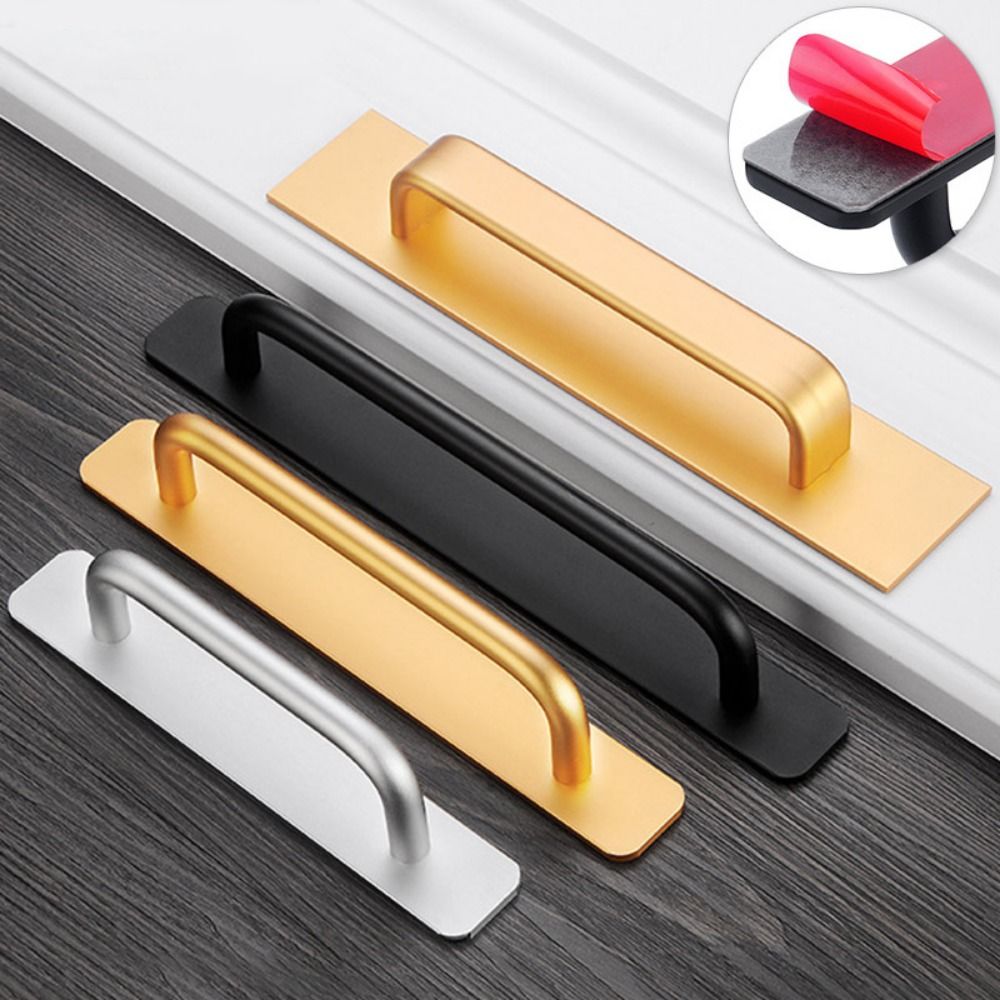 Punch-free Door Handle Aluminu - Furniture Hardware Drawer Pulls ulasan dan harga