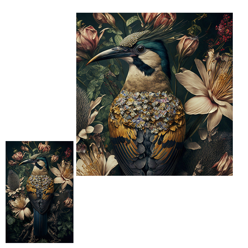 Retro Flower Bird Posters and  - Furniture Paradise & Hardware Ghaziabad Photos ulasan dan harga