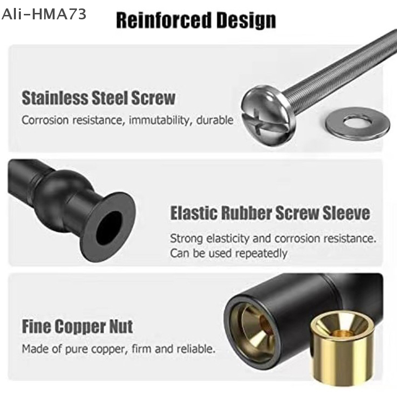 HMA73-2Pcs Toilet Seat Top Fix - Furniture Hardware Screws ulasan dan harga