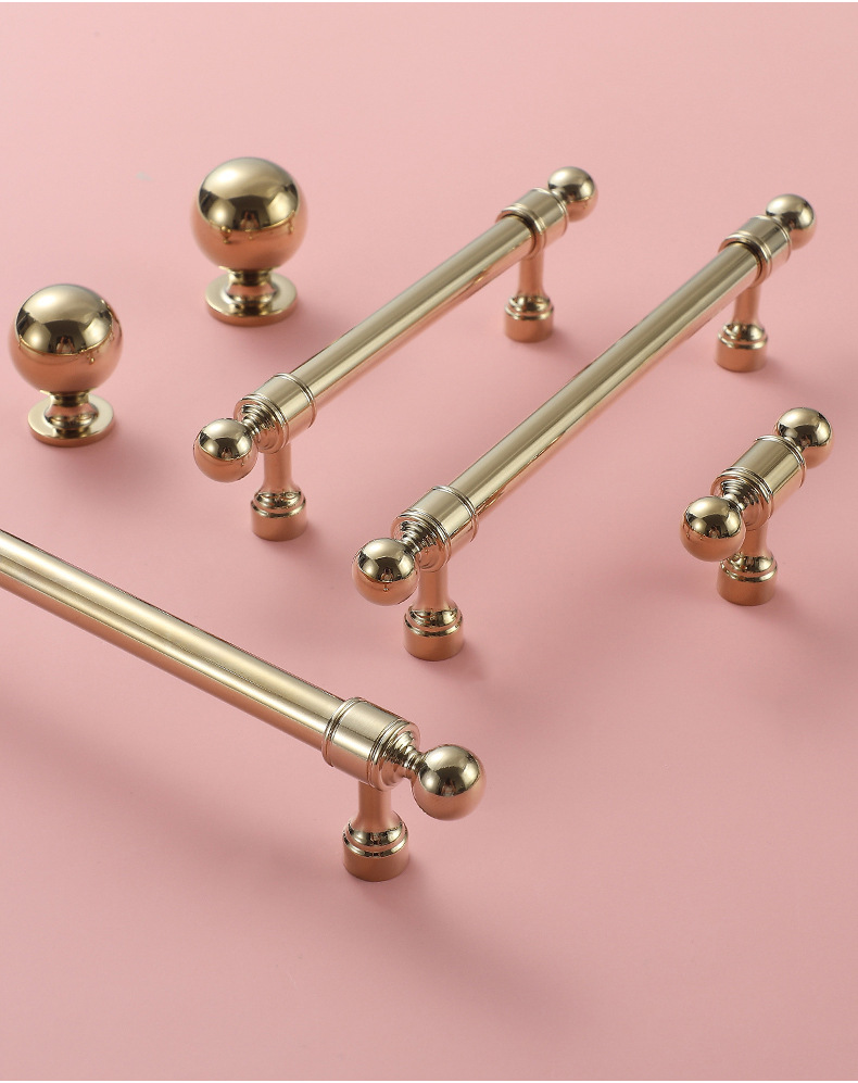Shiny Gold Cabinet Handles Des - Furniture Hardware Wholesale ulasan dan harga