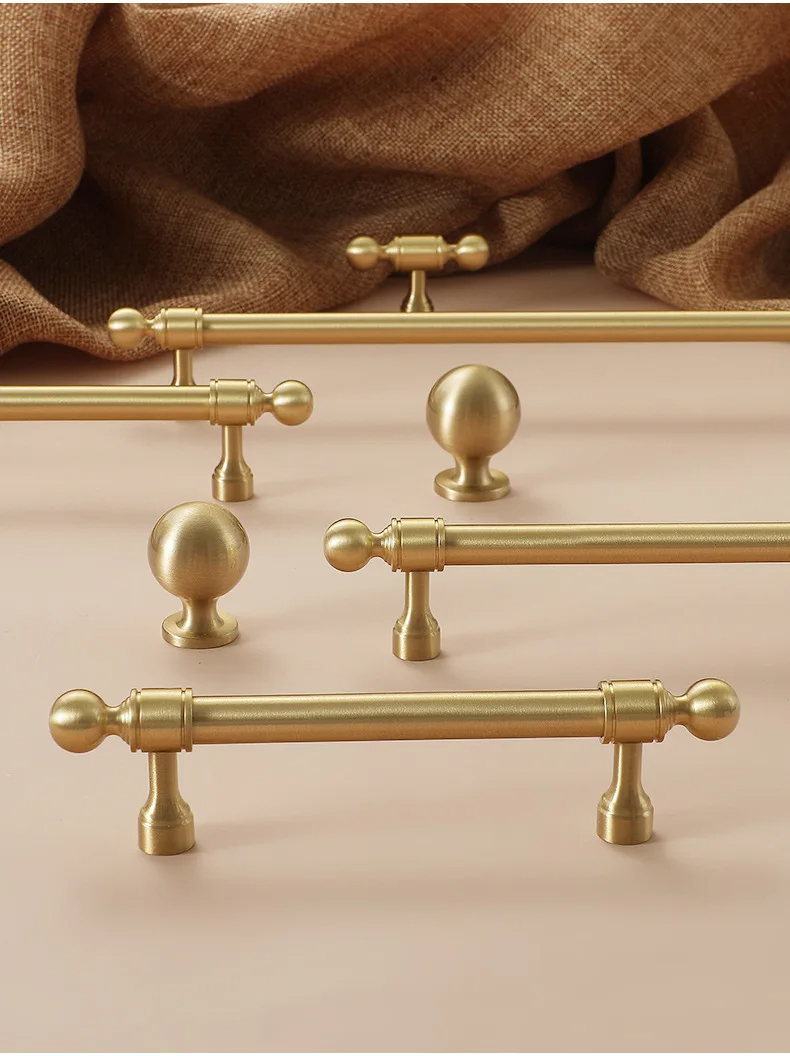 Shiny Gold Cabinet Handles Des - Furniture Hardware Wholesale ulasan dan harga