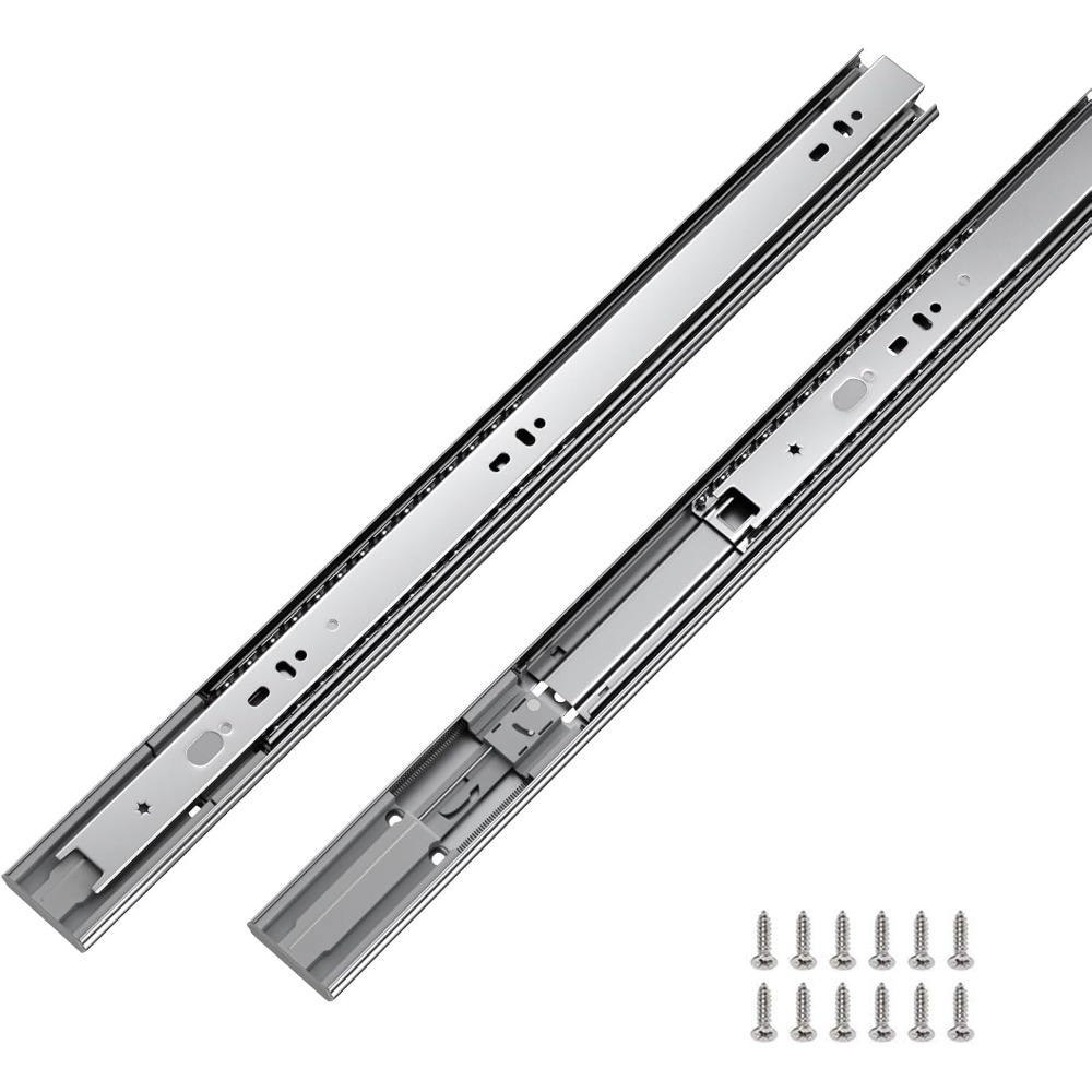 6 Pairs 22 Inch Soft Close Dra - Drawer Slide Pair ulasan dan harga