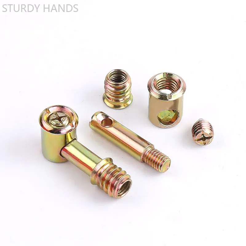 10Set Thickened 4-in-1 Connect - Furniture Hardware Nut ulasan dan harga