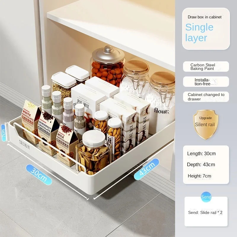 Easy Install Pull Out Kitchen  - Drawer Slide Pair ulasan dan harga