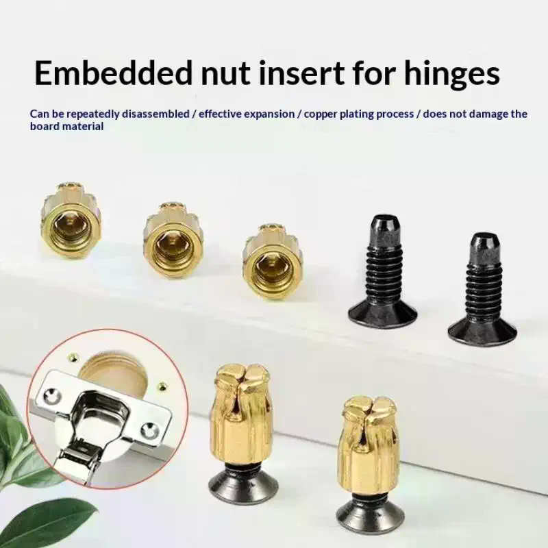 10Pcs Hinge Nut Screw Cabinet  - Furniture Hardware Nut ulasan dan harga