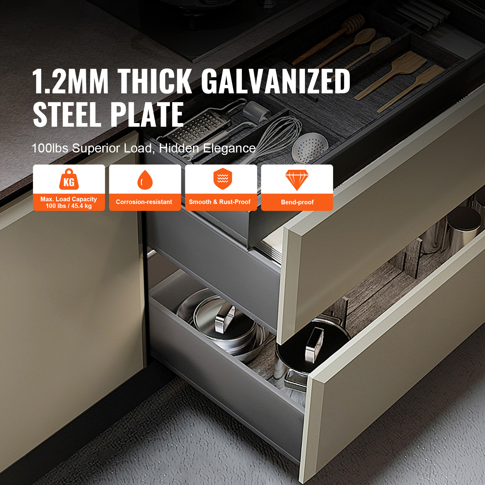 SucceBuy Drawer Bottom Side Mo - Drawer Slide Pair ulasan dan harga