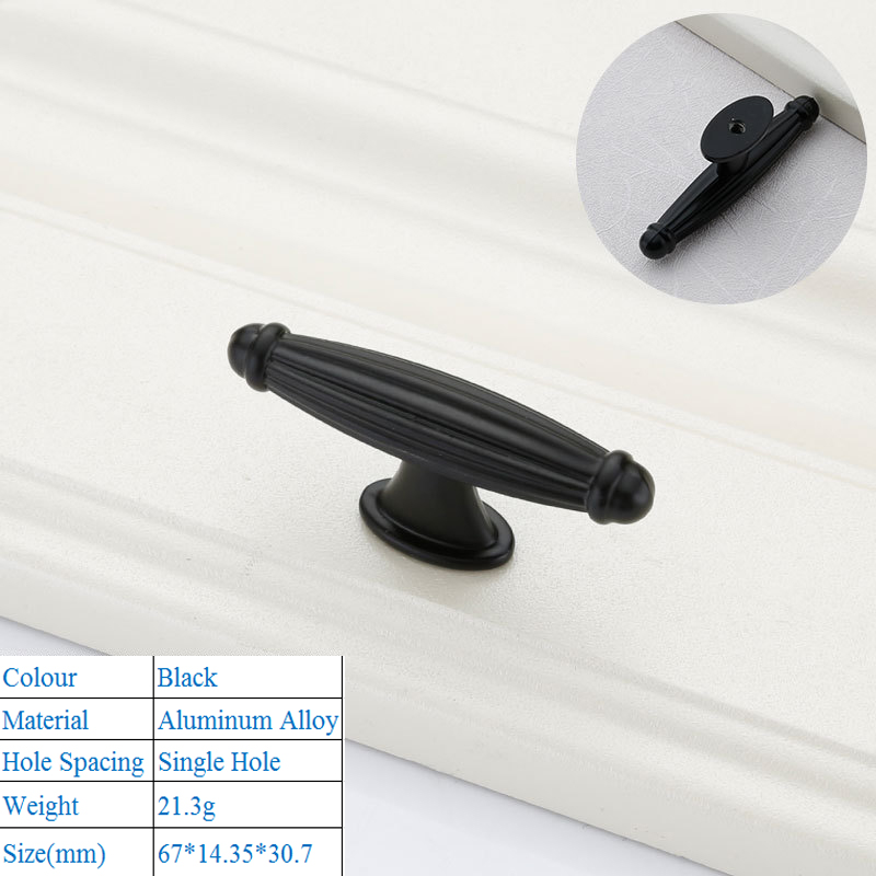 Black Aluminium Alloy Door Han - Furniture Hardware Drawer Pulls ulasan dan harga