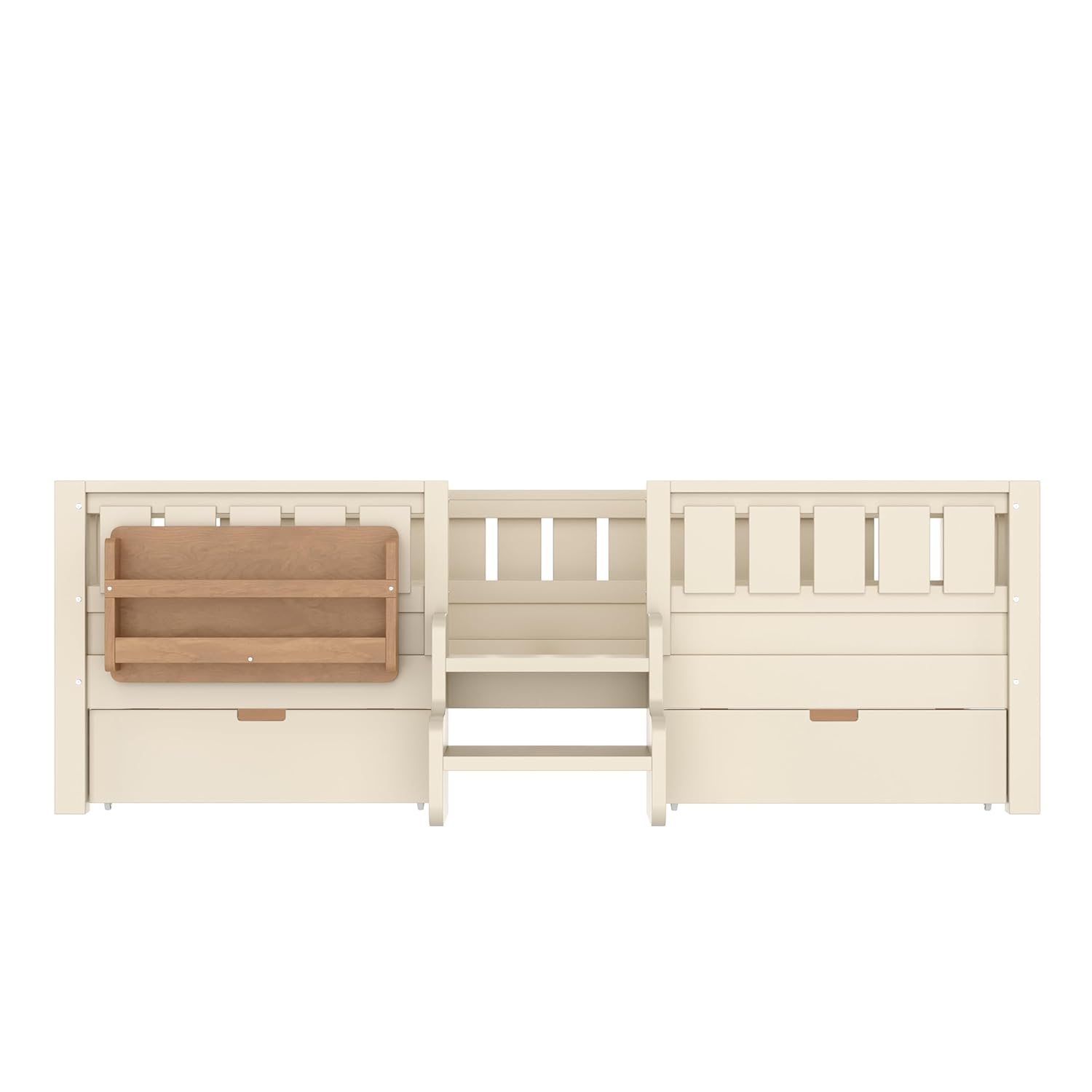 Twin Kids Bed with High Rails  - Drawer Slide Pair ulasan dan harga