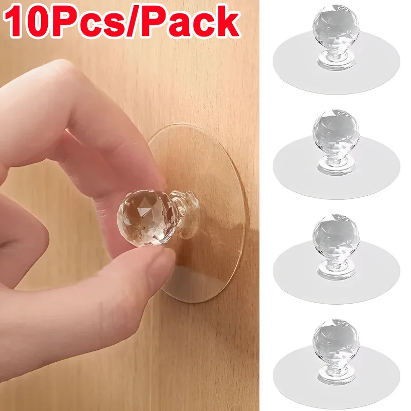 2/10Pcs Punch-free Drawer Knob - Furniture Hardware Drawer Pulls ulasan dan harga