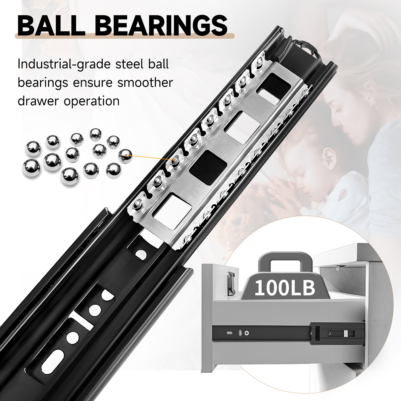 AOLISHENG Soft Close Drawer Sl - Drawer Slide Pair ulasan dan harga