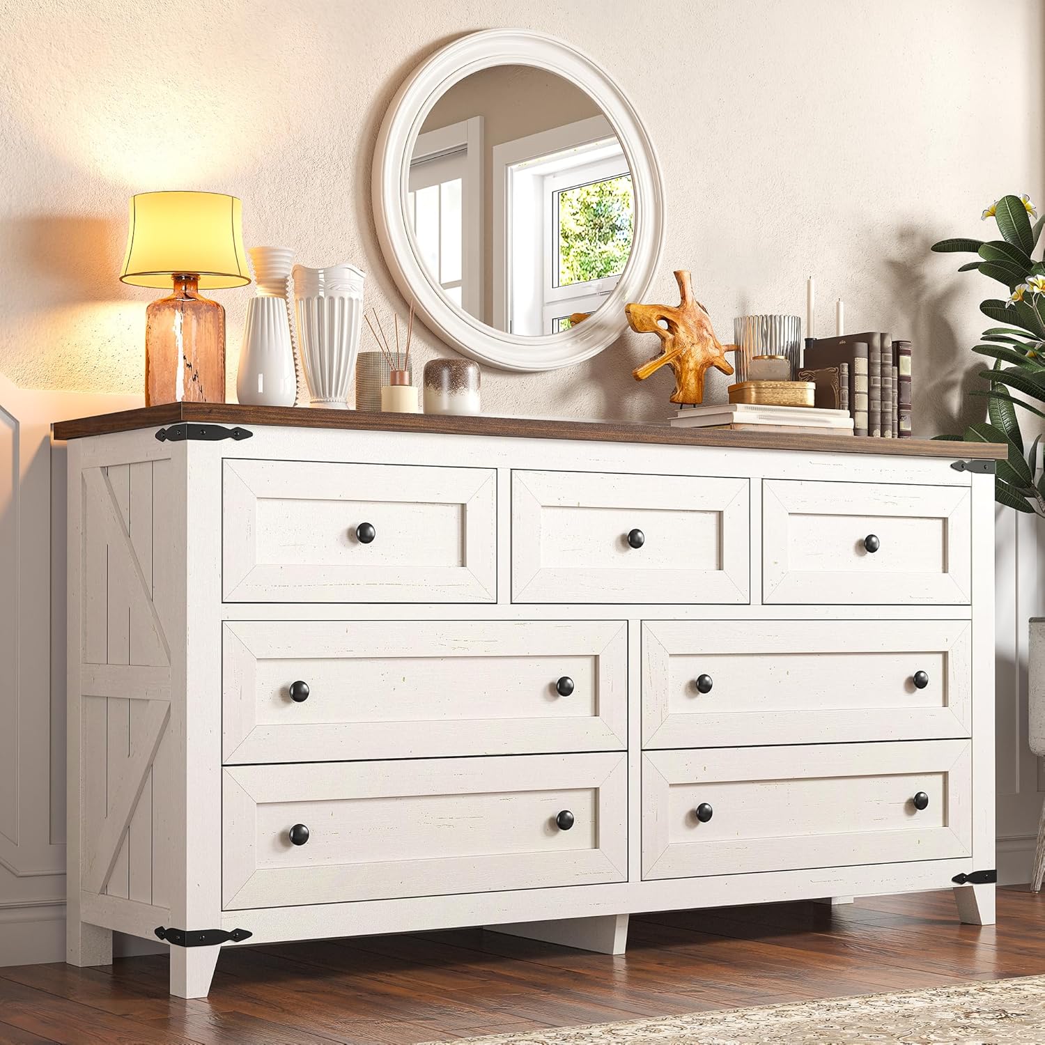 Dresser for Bedroom with 7 Dra - Drawer Slide Pair ulasan dan harga